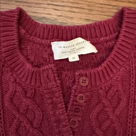 Sezane Bree jumper in Cherry - Picture 3 of 5